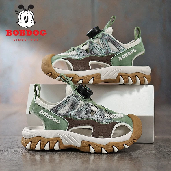 Unisex Çocuk Yazlık Plaj Sandalet (Yeşil)