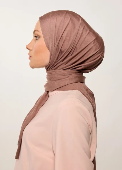 HOUSE OF MODEST KAHVE JARSEY ŞAL - 4