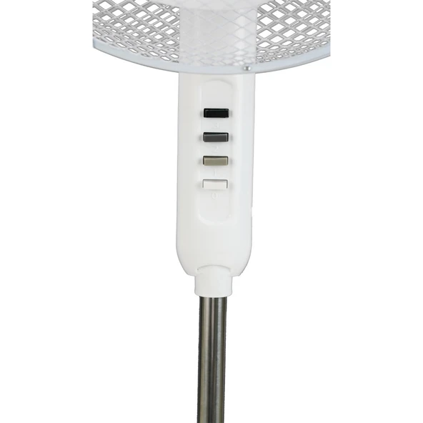 Everest FAN10 EcoWind Beyaz 16 Maks 45W 3 Kademe 1100RPM Metal Yıldız Ayak 3 Bıçaklı Vantilatör/ Pervanesi, Ev Tipi Vantilatör - 5