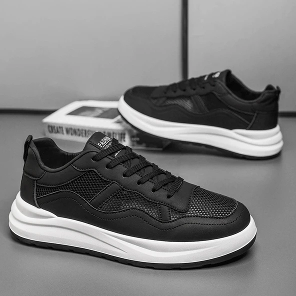 Erkek Spor Ayakkabı (Siyah) - Resim 6