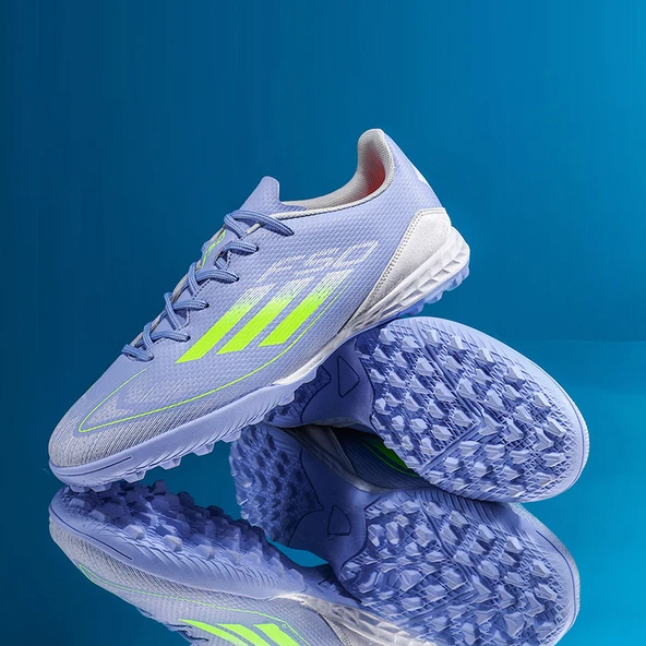 Çocuk Futbol Ayakkabısı - Halı Saha ve Kısa Çim Zemin için (Pembe) - Resim 6