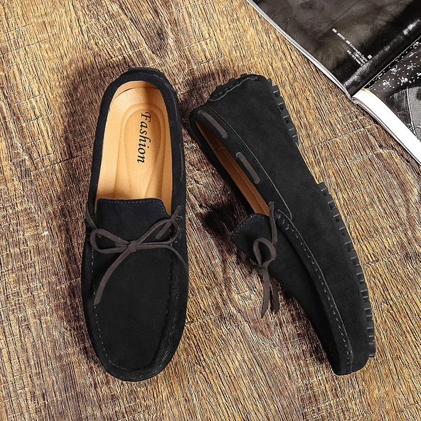 Erkek Süet Loafer Ayakkabı (Siyah)