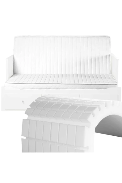 HÜZZAM  80x200x12 Cm Açık Ölçü 160x200x12 Cm Ikea Divan Uyumlu Katlanır Yatak - 7