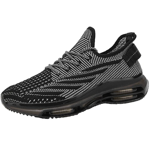 Unisex Örme File Spor Ayakkabı (Siyah)
