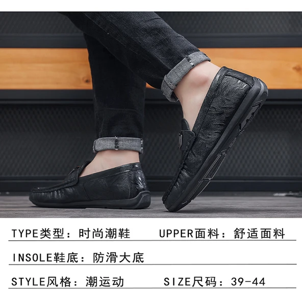 Erkek Loafer Ayakkabı (Siyah-5) - 8