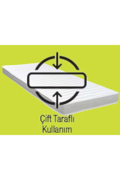 HÜZZAM 90x200x12 Cm Ortopedik Sünger Yatak Tek Kişilik - 7