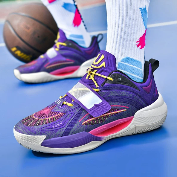 Unisex Basketbol Ayakkabısı (Mor) - 6