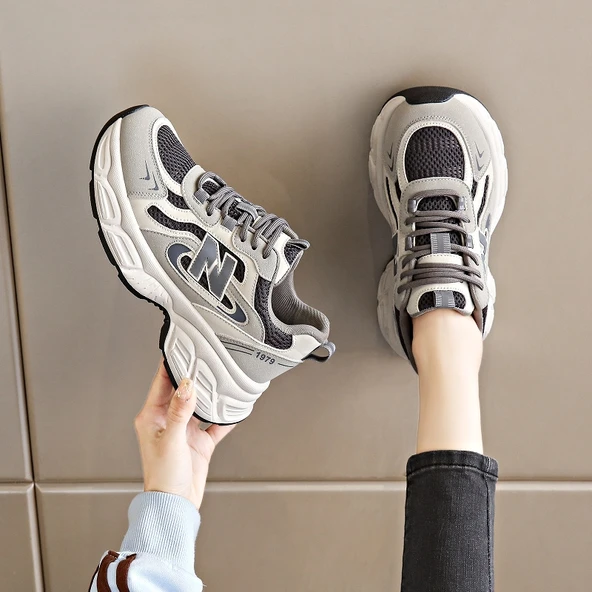 Unisex Çocuk Günlük Spor Ayakkabı (Gri)