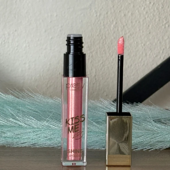 Sudedi Home Kiss Me Shine Lip Gloss - Pembe Işıltılı Dudak Parlatıcısı - 3