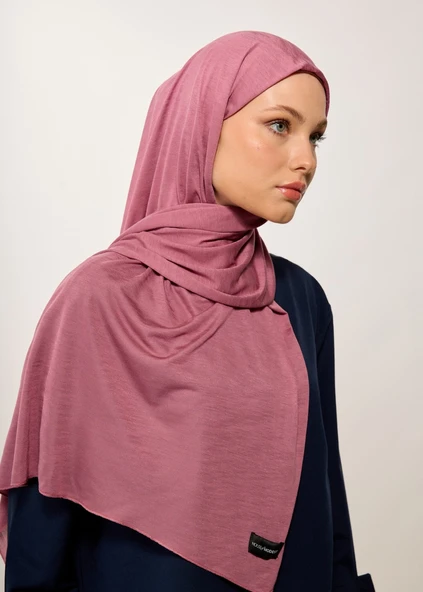 Tesettür Şal - Gül Kurusu - Resim 2