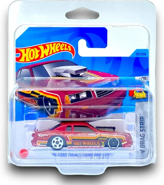 Hot Wheels - ´86 Ford Thunderbird Pro Stock - Hw Drag Strip 4/10 - Hkk03 - Short Card - Stockcar Rac ürün görseli 1