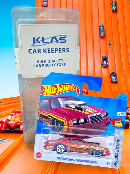 Hot Wheels - ´86 Ford Thunderbird Pro Stock - Hw Drag Strip 4/10 - Hkk03 - Short Card - Stockcar Rac - Resim 2