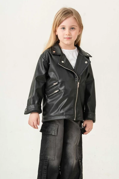 Anne ve Kız Çocuk Kombin Deri Ceket ( Kombin İçin Sepete 2 Adet Ekleyiniz ) - 8