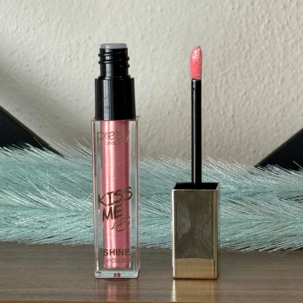Sudedi Home Kiss Me Shine Lip Gloss - Pembe Işıltılı Dudak Parlatıcısı - 2
