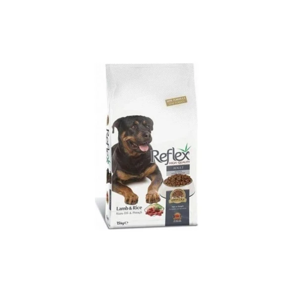Reflex Kuzu Eti ve Pirinçli Yetişkin Köpek Maması 15kg