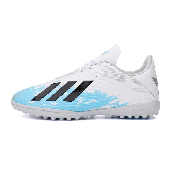 Unisex Profesyonel Kramponlu Futbol Ayakkabısı (Beyaz - Mavi)
