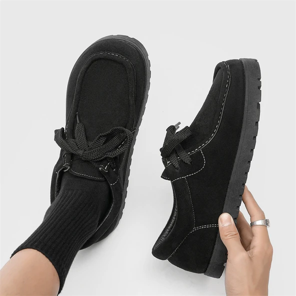 Erkek Günlük Süet Loafer Ayakkabı (Siyah)