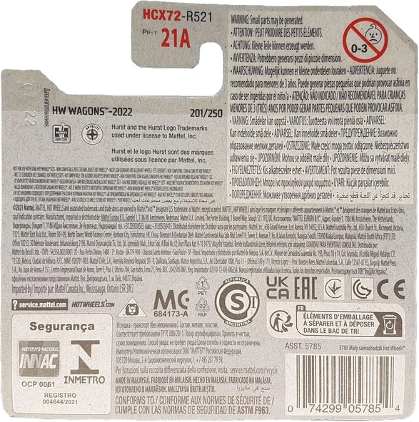 Hot Wheels - Cruise Bruiser - Hw Wagons 3/5 - Hcx72 - Short Card - Track Stars - Beyaz - Mattel 2022 - Resim 3