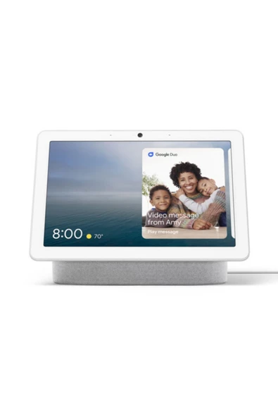 Google Nest Hub Max Akıllı Ekran Hoparlör Beyaz - 4