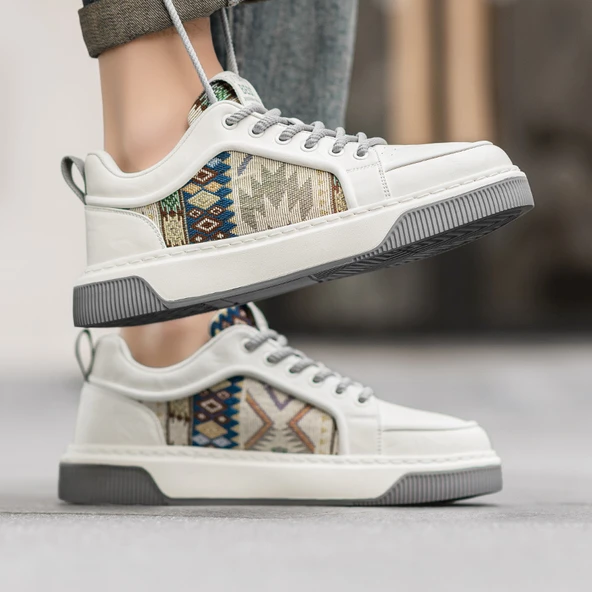 Erkek Platform Sneaker (Mavi) - 5