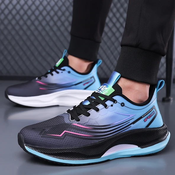 Erkek Spor Ayakkabı (Beyaz - Yeşil) - Resim 6