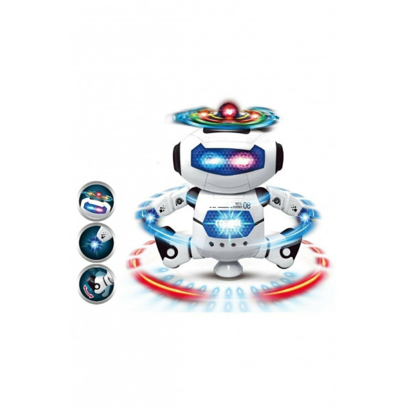 Kızılkaya Oyuncak Işıklı Sesli Dans Eden Oyuncak Robot Pervaneli Robot Dance
