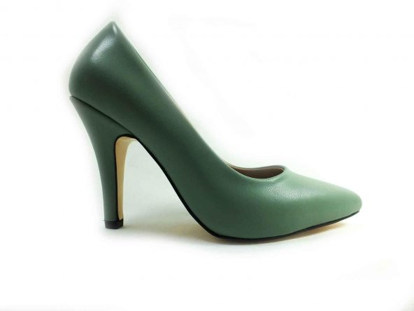 Marine Shoes 9 cm Topuklu Kadın Stiletto Yeşil 86 437