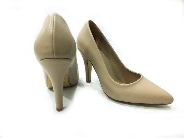 Marine Shoes 9 cm Topuklu Kadın Stiletto Ten 86 437 - Resim 5
