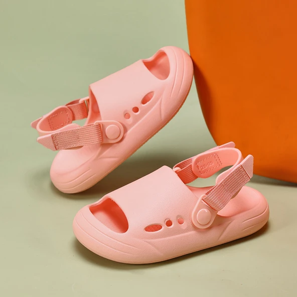 Unisex Çocuk Terlik Sandalet (Pembe-2)