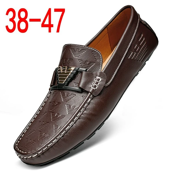 Erkek Deri Loafer Ayakkabı (Koyu Kahverengi)