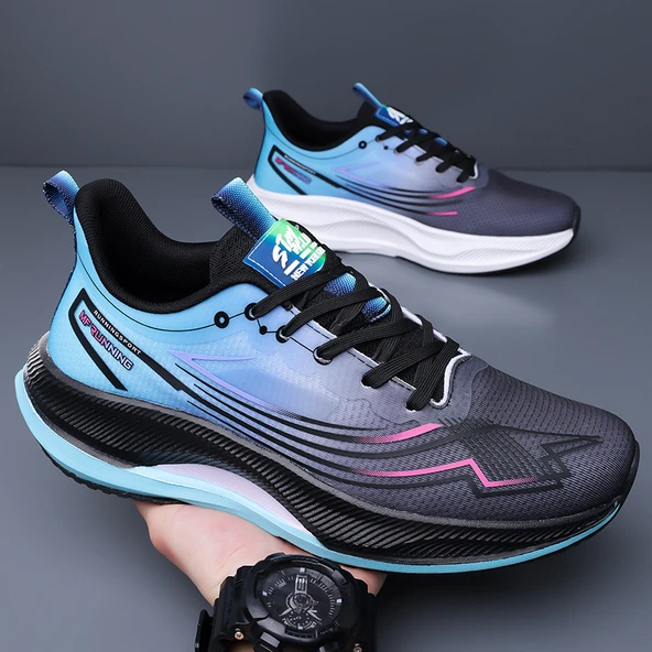 Erkek Spor Ayakkabı (Beyaz - Yeşil) - Resim 4