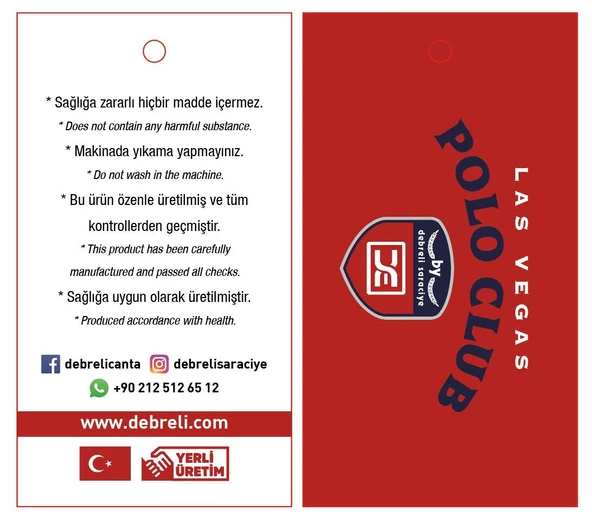 Las Vegas Polo Club Unisex Spor ve Seyahat Çantası - 6