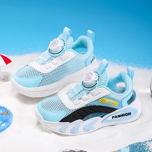Unisex Çocuk Yazlık Spor Ayakkabı (Ay Rengi)