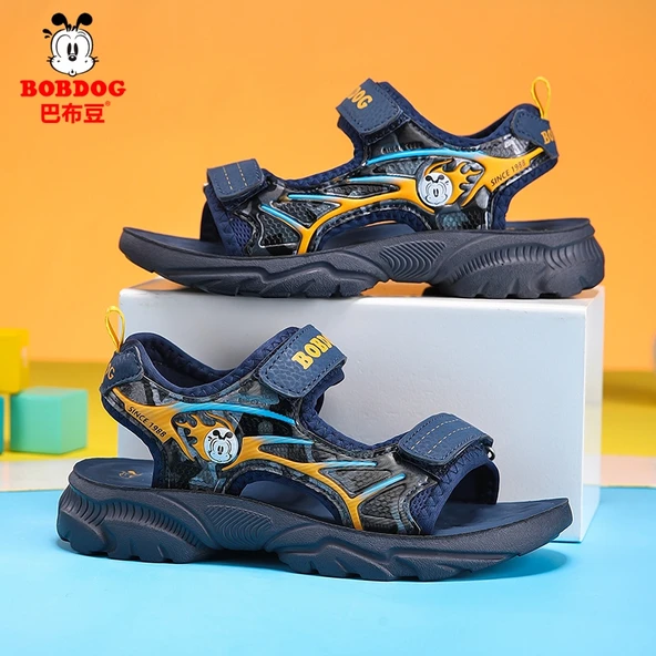 Unisex Çocuk Sandalet (Siyah - Mavi)