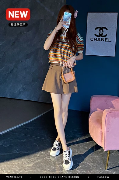 Kadın Günlük Platform Spor Ayakkabı (Bej) - Resim 11