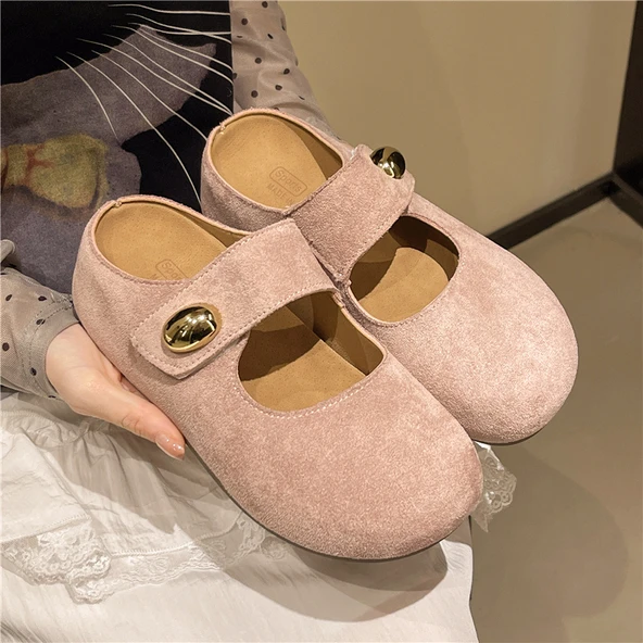 Kadın Platform Terlik Loafer Ayakkabı (Sarı) - 4