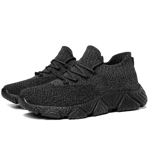 Unisex Örme Yazlık Spor Ayakkabı (Siyah - Gri)