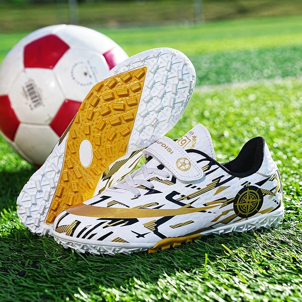 Unisex Çocuk Krampon Futbol Ayakkabısı (Platin)
