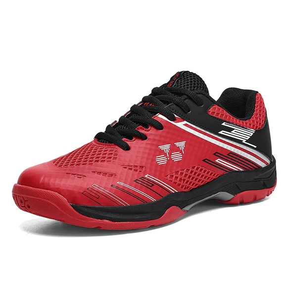 Unisex Badminton Ayakkabısı (Siyah - Kırmızı)