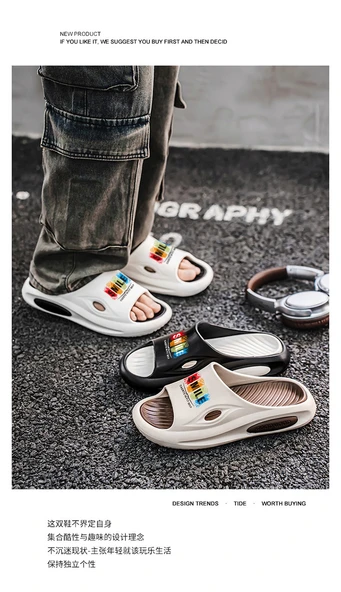Unisex EVA Terlik Sandalet (Siyah-2) - 8