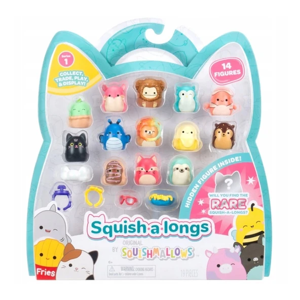 AL0029 Squish a longs 14 Figür + Yüzük Set Seri 1