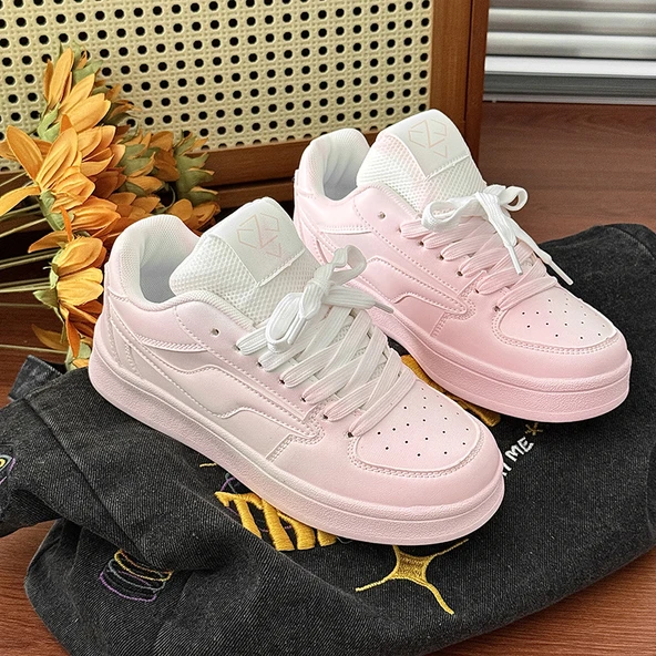 Erkek Kanvas Günlük Ayakkabı (Pembe)