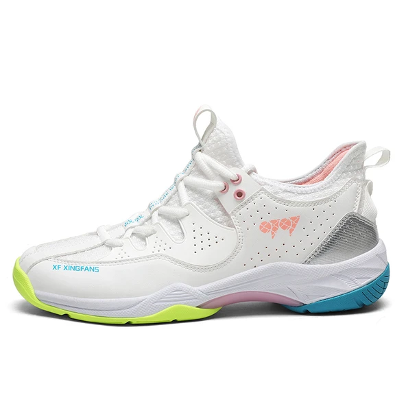 Unisex Badminton Ayakkabısı (Beyaz - Pembe)