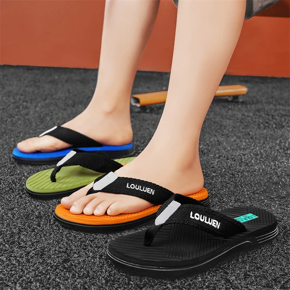 Erkek Terlik Sandalet (Siyah) - Resim 7