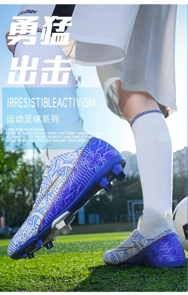 Unisex Krampon Futbol Ayakkabısı (Beyaz - Siyah Ayakkabı) - Resim 10