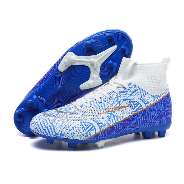 Unisex Krampon Futbol Ayakkabısı (Beyaz - Siyah Ayakkabı-7) - 7