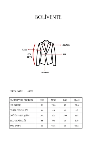 Lacivert Salaş Kesim Düğme Detaylı Dokuma Blazer Ceket - 3