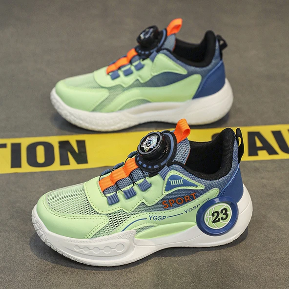 Unisex Çocuk Fileli Spor Ayakkabı (Mavi) - Resim 7