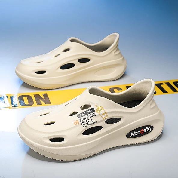 Unisex Yazlık Terlik Sandalet (Bej)