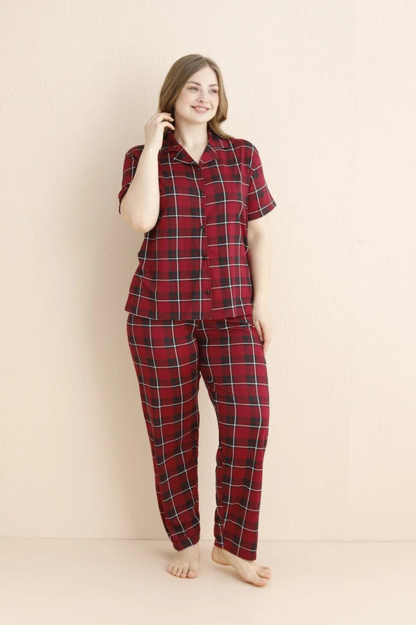 Mihra 50501-608 Kadın Büyük Beden Pijama Takımı
